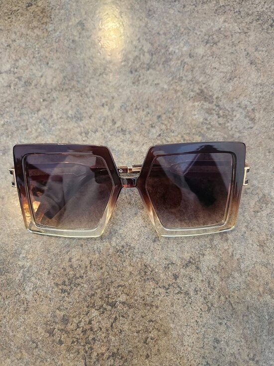 Oversized Brown Sunglasses
